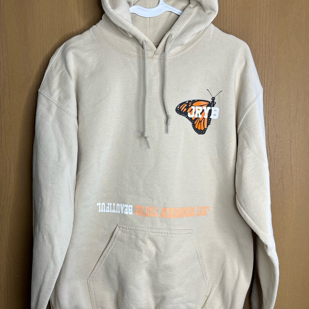 Women’ JRYB Beige Graphic Hoodie